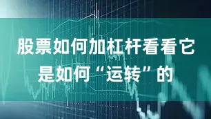 股票如何加杠杆看看它是如何“运转”的