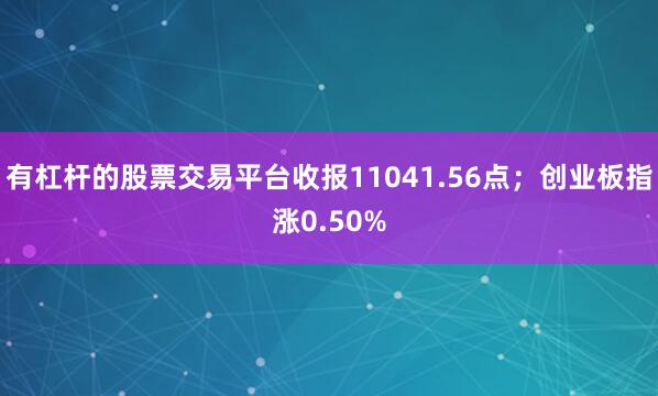 有杠杆的股票交易平台收报11041.56点；创业板指涨0.50%