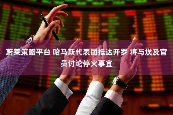 蔚莱策略平台 哈马斯代表团抵达开罗 将与埃及官员讨论停火事宜